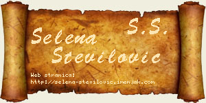 Selena Stevilović vizit kartica